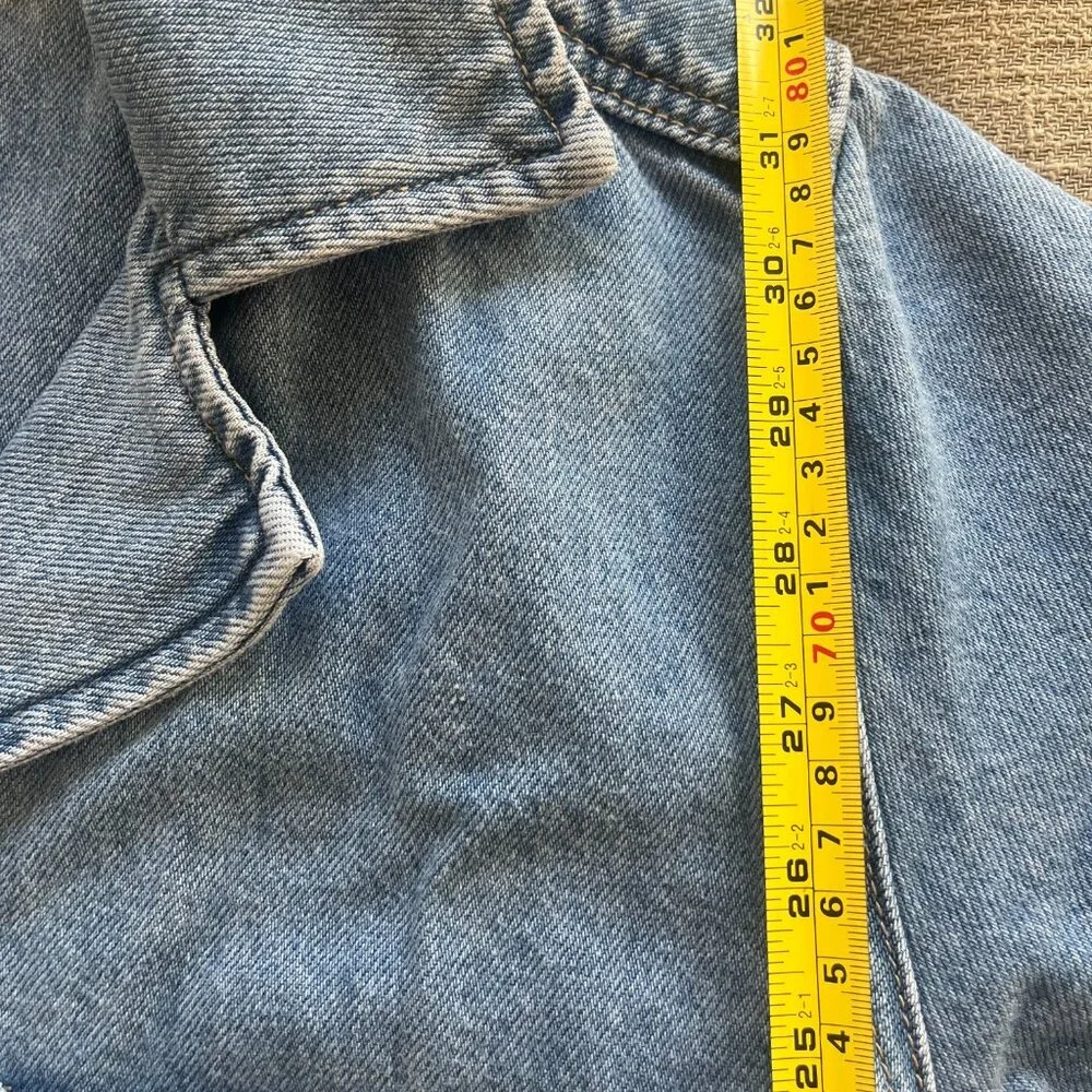 Seed Heritage Denim Button Through Mini Dress (AUS 10/US 6) - Picture 9 of 12